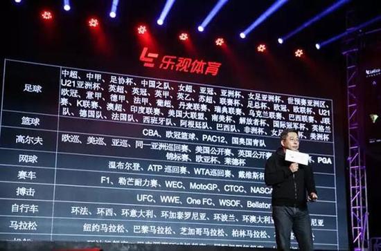Le Sports has spent a great deal of money buying TV rights for sports competitions. [Photo: thepaper.cn]