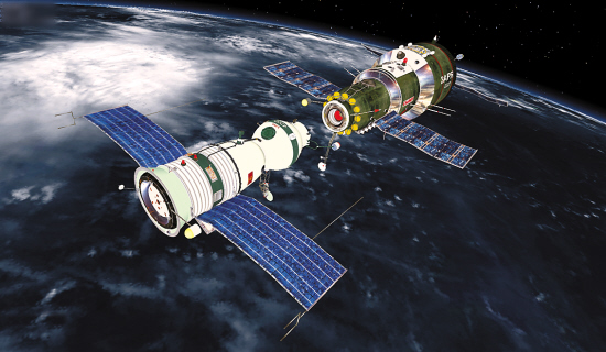 The artist's rendering of China's space station. [Photo: sina.com]