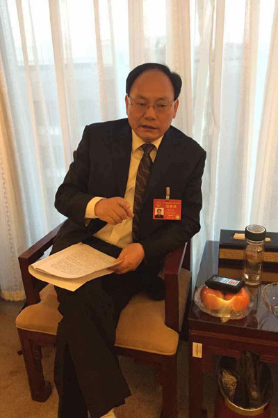 Chai Lineng from east China’s Zhejiang Province is a deputy to the 12th National People’s Congress in 2017. [Photo: Sun Yang/China Plus]
