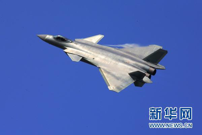 The Chengdu J-20, China's independently developed fourth-generation stealth fighter. [Photo: Xinhua]