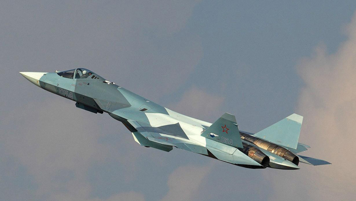 The Sukhoi PAK FA, also known as the T-50, Russia's fifth-generation stealth fighter. [Photo: huanqiu.com]