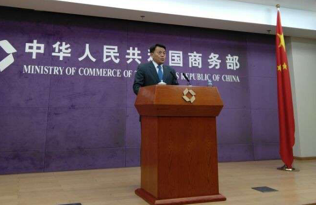 China's Ministry of Commerce spokesman Sun Jiwen speaks during a news conference in Beijing on Thursday, March 23, 2017. [Photo: China Plus]