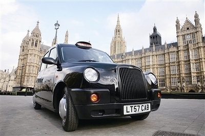 An iconic London black cab. [Photo: auto.china.com.cn]