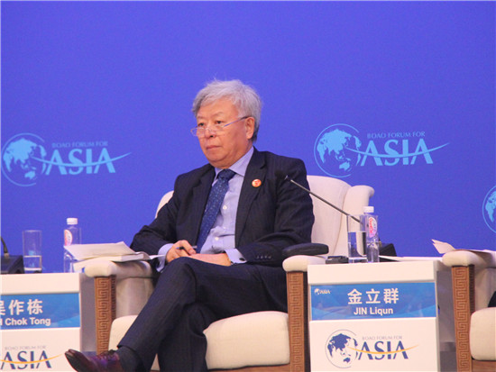 President of the Asian Infrastructure Investment Bank Jin Liqun at the 2017 Boao Forum for Asia [Photo: sina.com.cn]