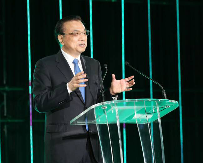 Visiting Chinese Premier Li Keqiang attends a welcoming luncheon in Auckland held by representatives from all walks of life in New Zealand on March 28, 2017. [Photo: gov.cn]