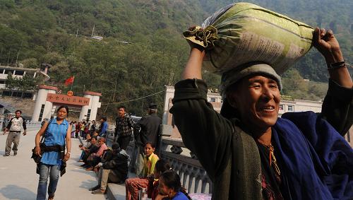 Trade and investment volumes between China and Nepal grew fast during the past few years as the two neighboring countries enhanced their economic ties. [File photo: baidu.com]