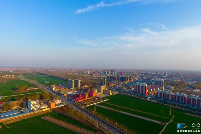 An aerial photo of Anxin county, north China's Hebei Province. [Photo: Xinhua]