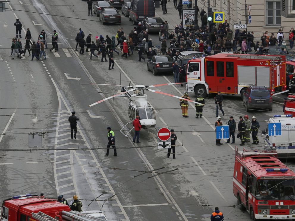 Emergency services near the scene of the explosion [Photo: Reuters]