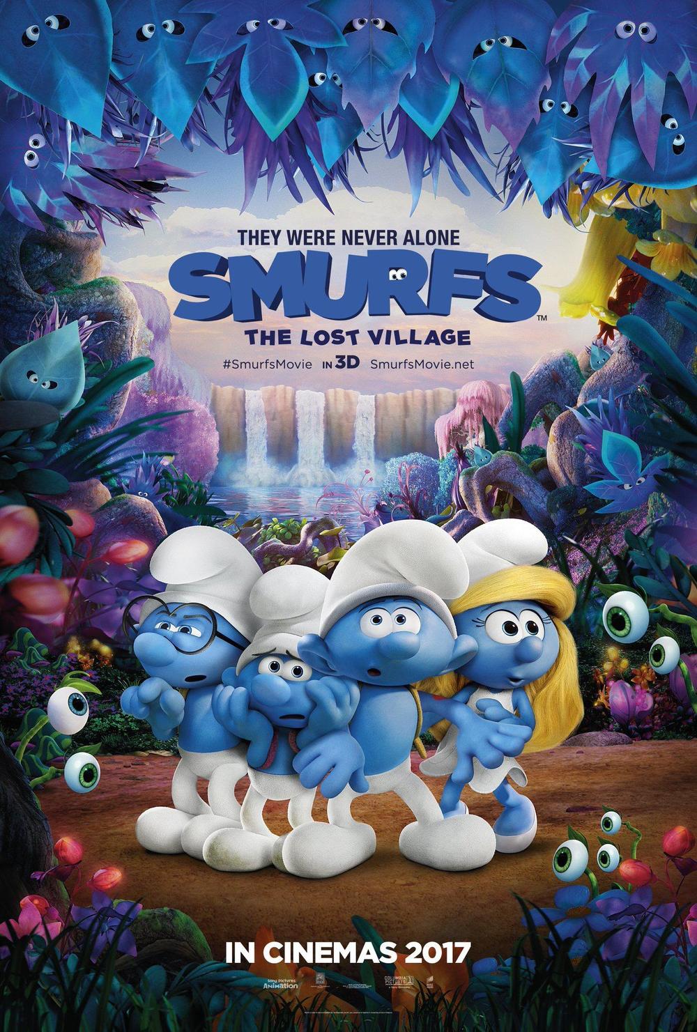 The poster of "Smurfs: The Lost Village" [Photo: mtime.com]