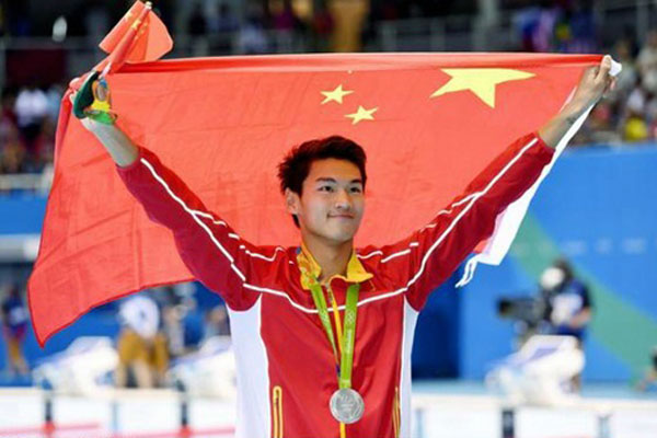 Xu Jiayu, Chinese backstroke specialist.[Photo: Sina Weibo]