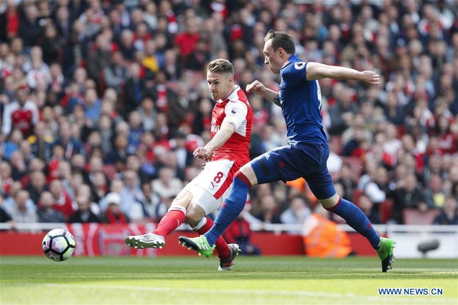 A English Premier League match between Arsenal and Manchester  [Photo: Xinhua]