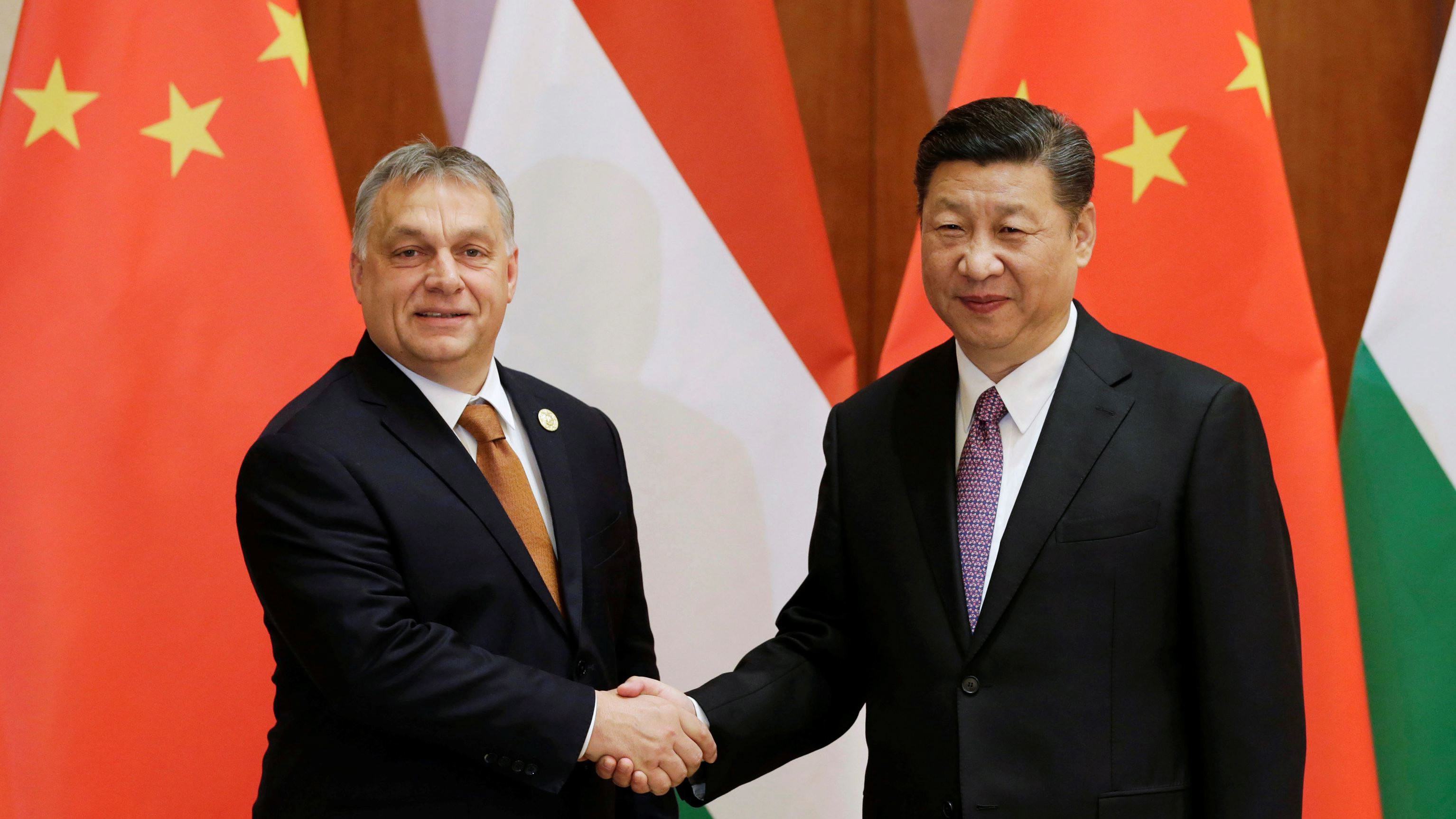 Chinese President Xi Jinping meets with Hungarian Prime Minister Viktor Orban in Beijing on Saturday, May 13, 2017. [Photo: CGTN]