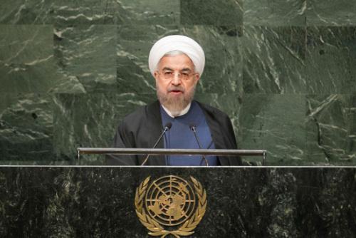 A file photo of Iran's incumbent President Hassan Rouhani. Primary results of Iran’s presidential election suggest Rouhani is taking the lead. [Photo: news.163.com]