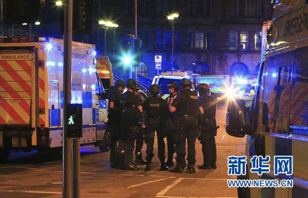 22 people are killed and 50 more are injured in a blast that occurred outside Manchester Arena right after the end of a concert late Monday night. [Photo: Xinhua]