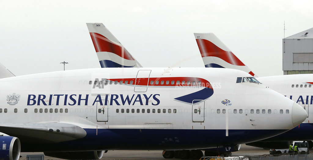 British Airways planes are parked at Heathrow Airport during a 48hr cabin crew strike in London, Tuesday, Jan. 10, 2017. [Photo: AP]