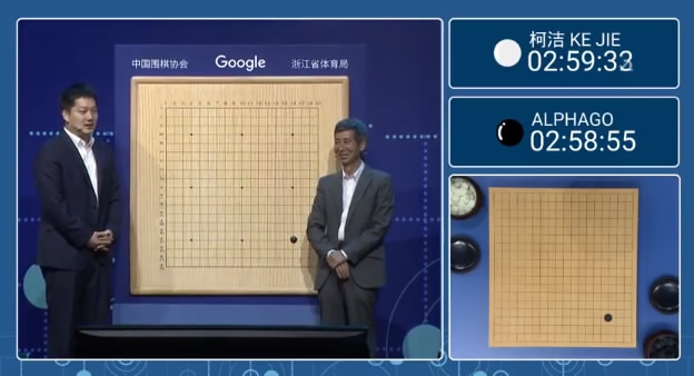 The first "impolite" black stone placed by AlphaGo.[Photo: CGTN]