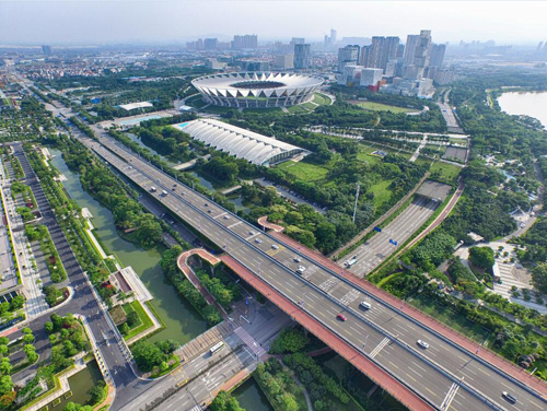 A bird's-eye view of the Sino-German Industrial Services Zone in Foshan, Guangdon Province. [Photo: nanhaitoday.com]