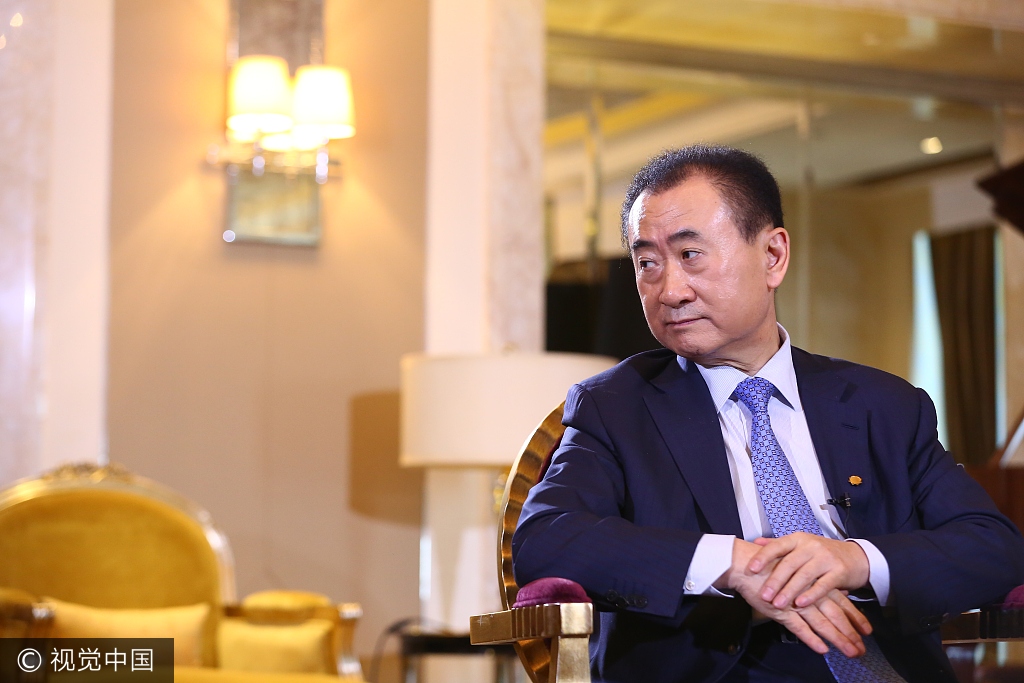 Wang Jianlin, chairman of Chinese real estate giant Dalian Wanda Group. [File Photo: VCG]