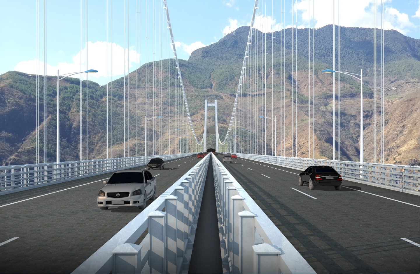 An architects impression of China's Jin'an-Jinshajiang Bridge. [File Photo: ynglsj.com]