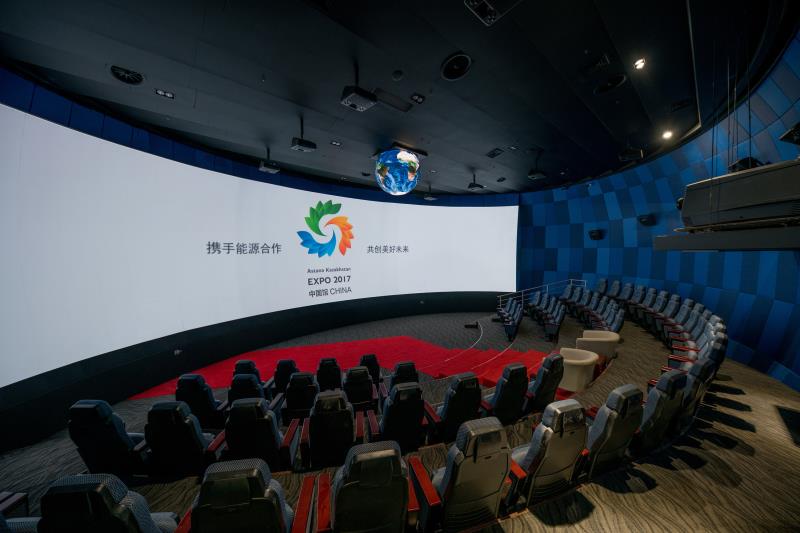 Future energy featured theater inside the Chinese pavilion at the World Expo in the Kazakh capital, Astana [Photo: China Plus]