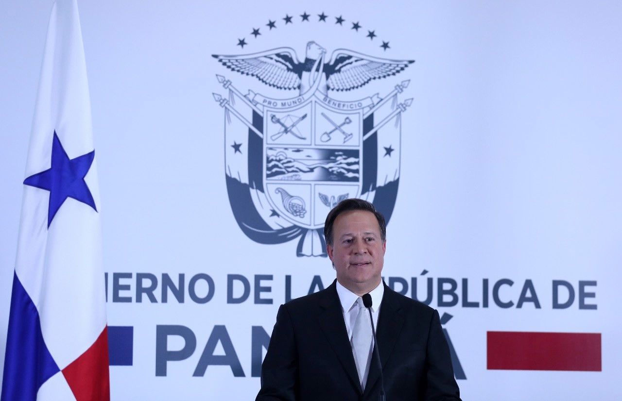 President Juan Carlos Varela announces the establishment of diplomatic ties between Panama and China, June 12, 2017, local time. [Photo: Official twitter of Panama president]