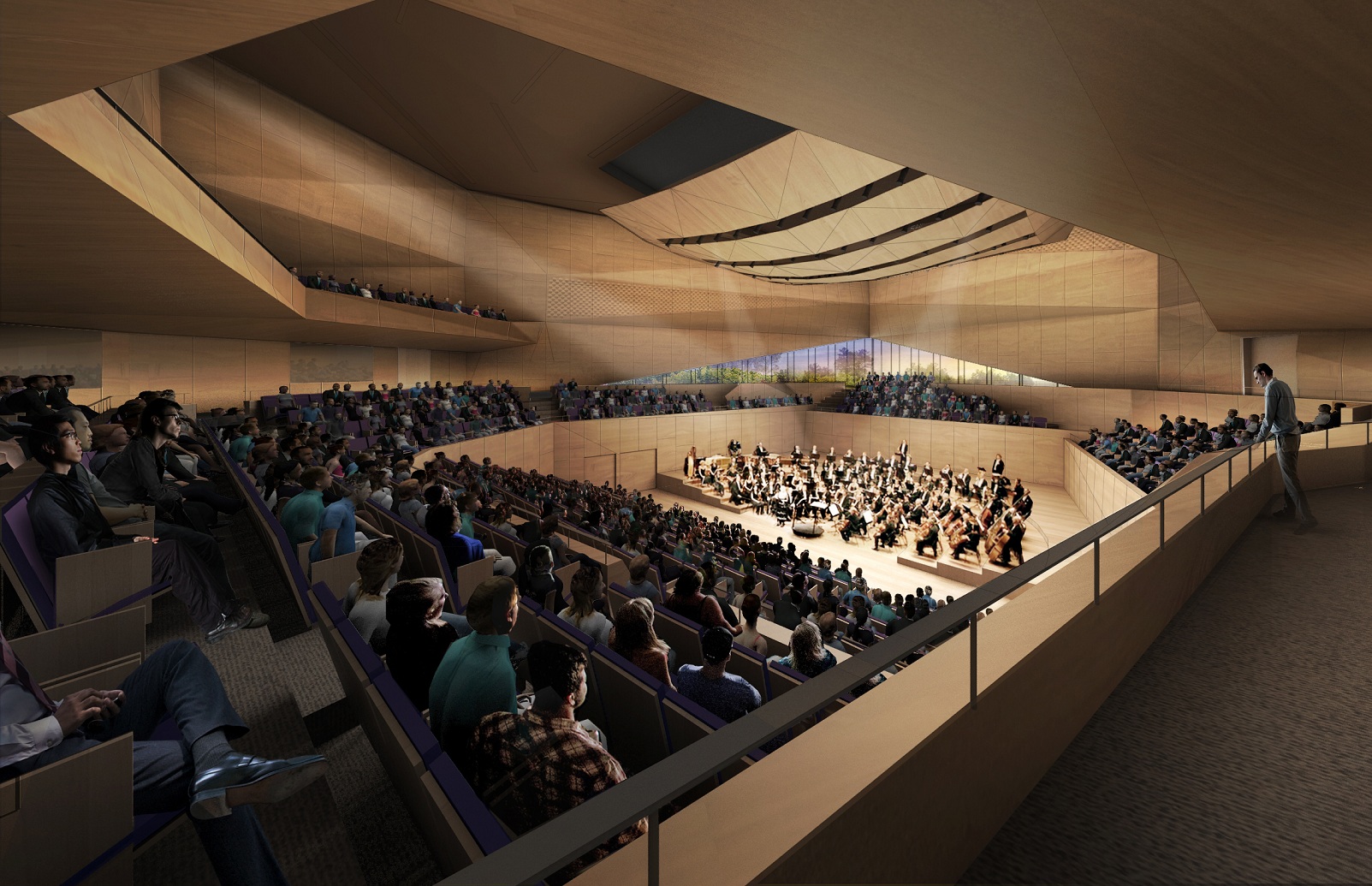 View of Main Concert Hall. Image courtesy of Diller Scofidio + Renfro