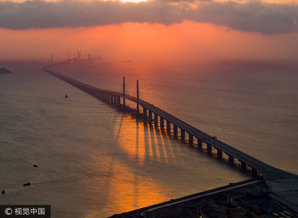 Hong Kong-Zhuhai-Macau Bridge will be open to traffic soon. [Photo: VCG]