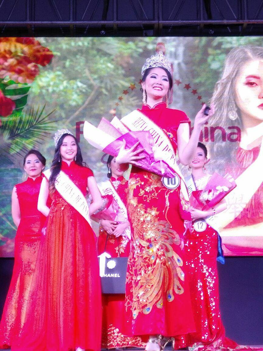 Katharina Yau has been crowned Panama's Chinese Queen on Sunday. [Photo:Facebook@Reina China Pty]