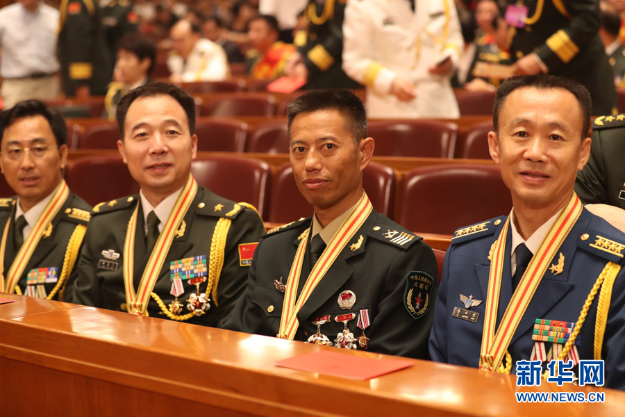 China holds a grand gathering at the Great Hall of the People in celebration of the 90th birthday of the Chinese People's Liberation Army (PLA). [Photo: Xinhua]