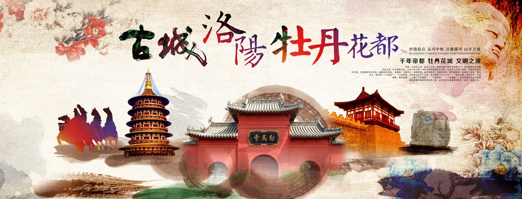 A poster promoting the city of Luoyang. [Photo: www.nipic.com]