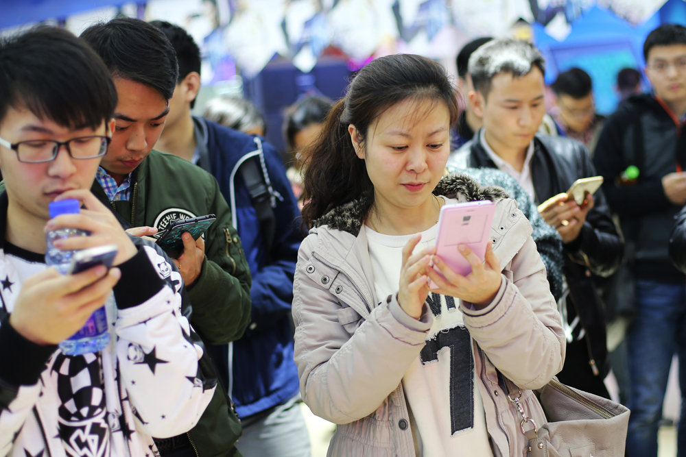 Chinese mobile internet users [File photo: Chinanews.com]