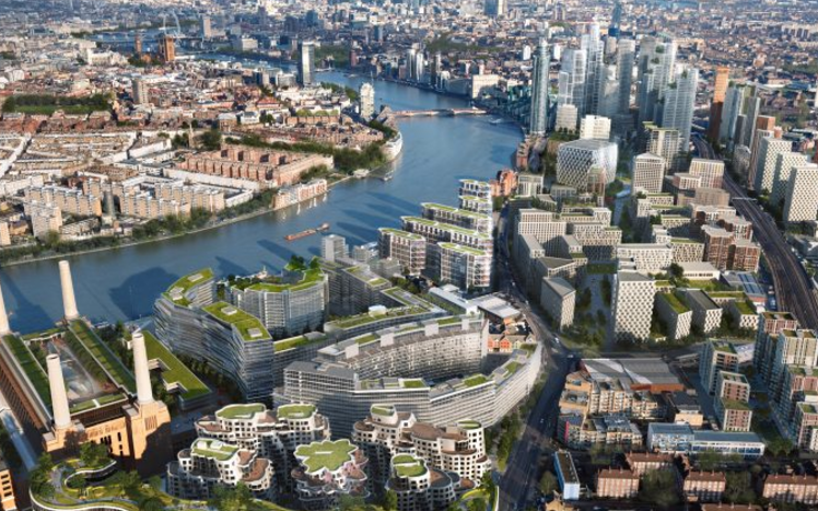 The Nine Elms Development will be the future UK home of Apple, the US Embassy in London, and many thousands of apartments. [Photo: Nine Elms London]